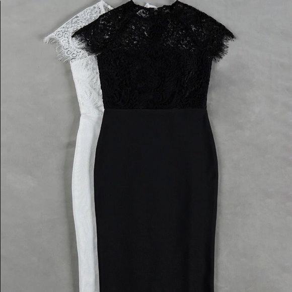 Sexy lace cap sleeve dress - Picture 5 of 5